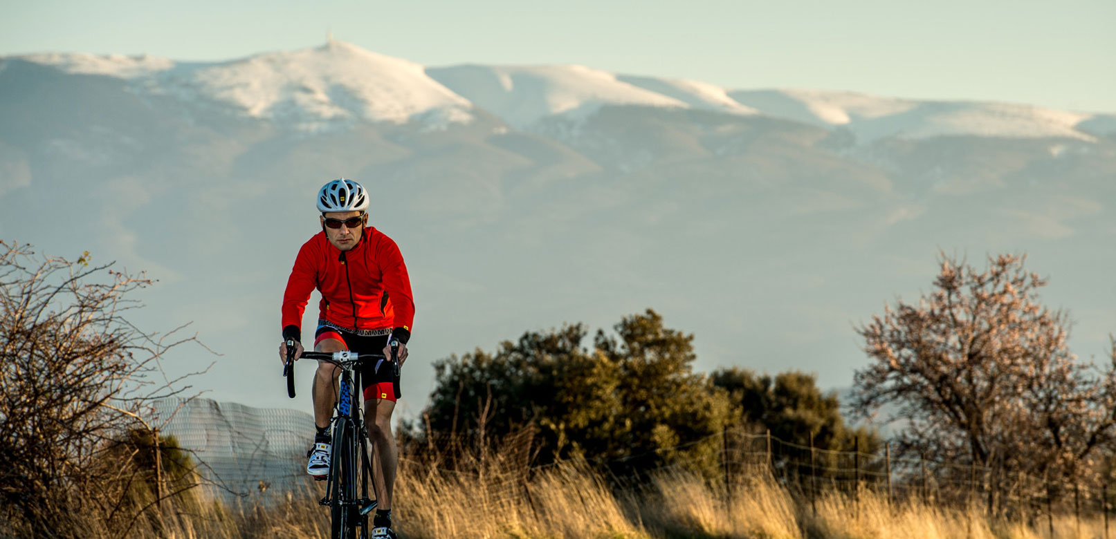 Cycliste au pied du Ventoux © Rosso
